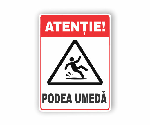Табличка Внимание! Мокрый пол