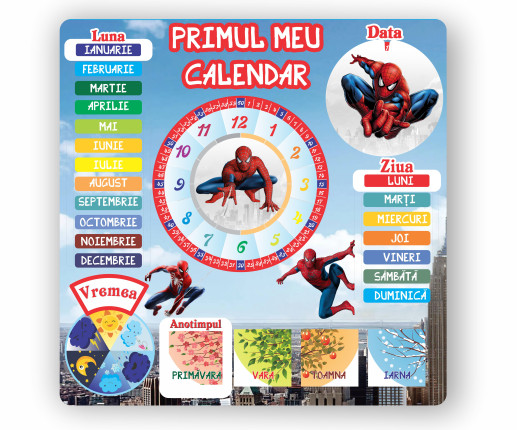 Primul meu calendar "Spider-Man"