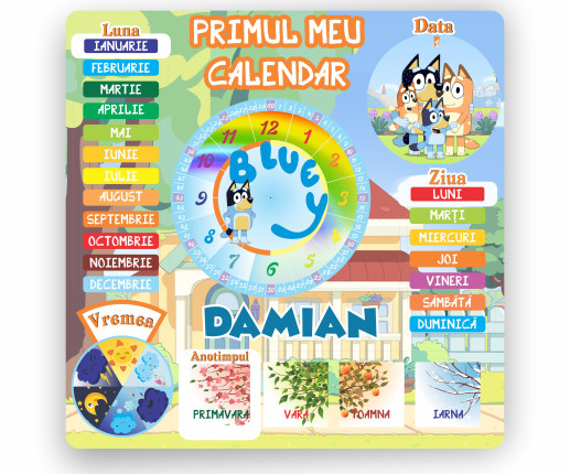 Primul meu calendar "Blue"
