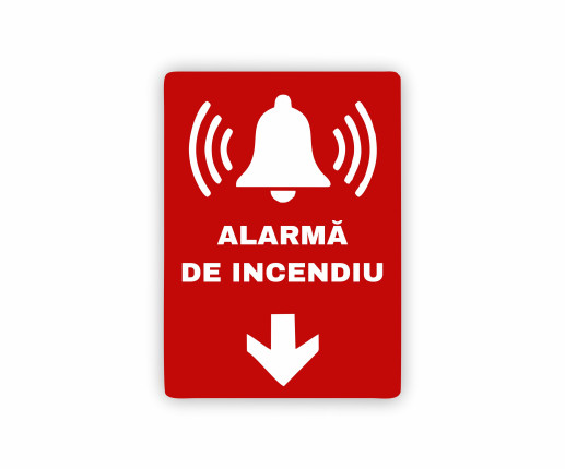 Plăcuță alarmă de incendiu