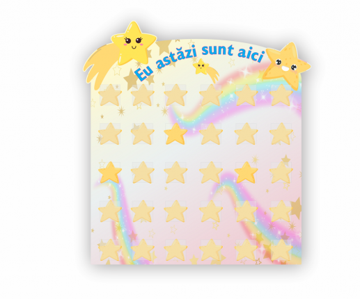 Eu astazi sunt aici cu stelute