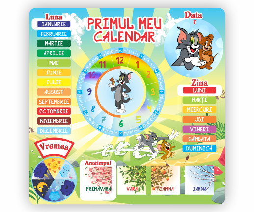 Primul meu calendar "Tom și Jerry"