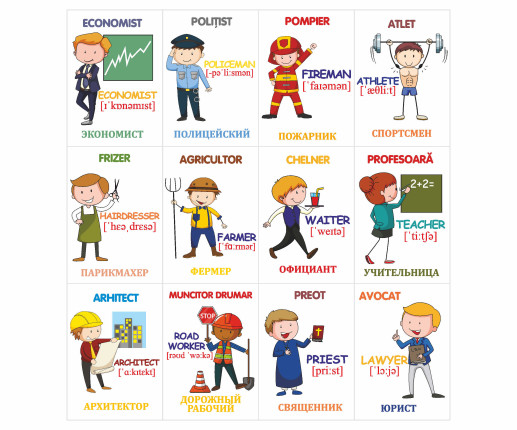 Cartonașe educative Profesii image 3