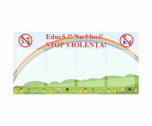 Panou informativ Stop violența