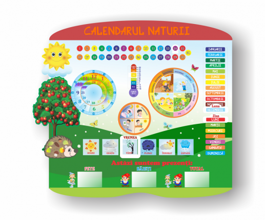 Календарь природы Apple Tree с карманами