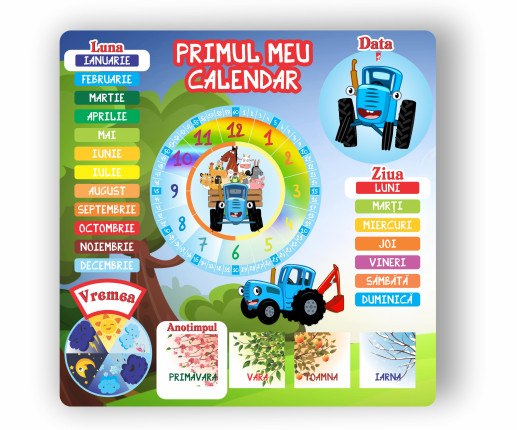 Primul meu calendar "Tractor"