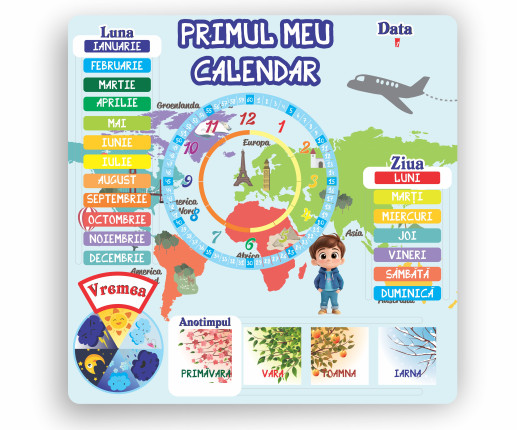 Primul meu calendar "Harta"