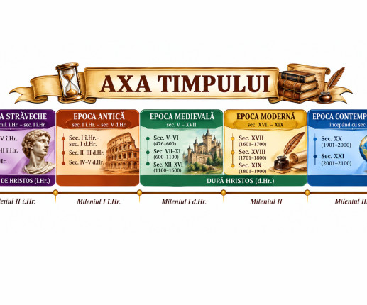 Panou educativ „Axa timpului – Epocile istorice” image 1