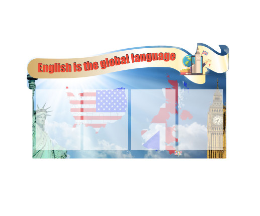 Панель English is the global language