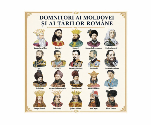 Panou educativ „Domnitori ai Moldovei și ai Țărilor Române” image 1