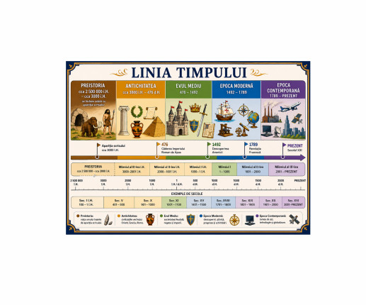 Panou educativ Linia timpului – Istoria universală image 1