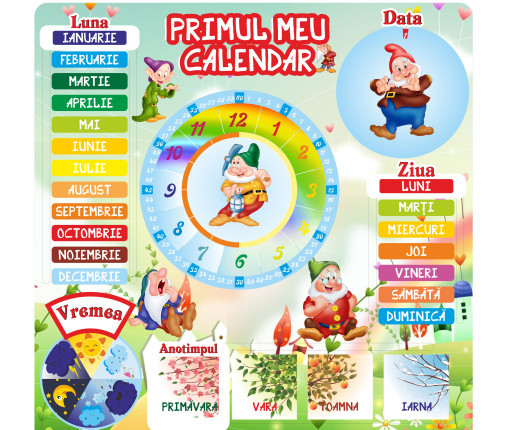 Primul meu calendar "Pitici"