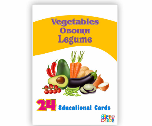 Cartonașe educative Legume