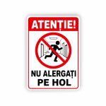 Plăcuță Atenție nu alergați pe hol thumb-image 1