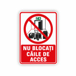 Табличка Внимание! Не блокируйте пути доступа thumb-image 1